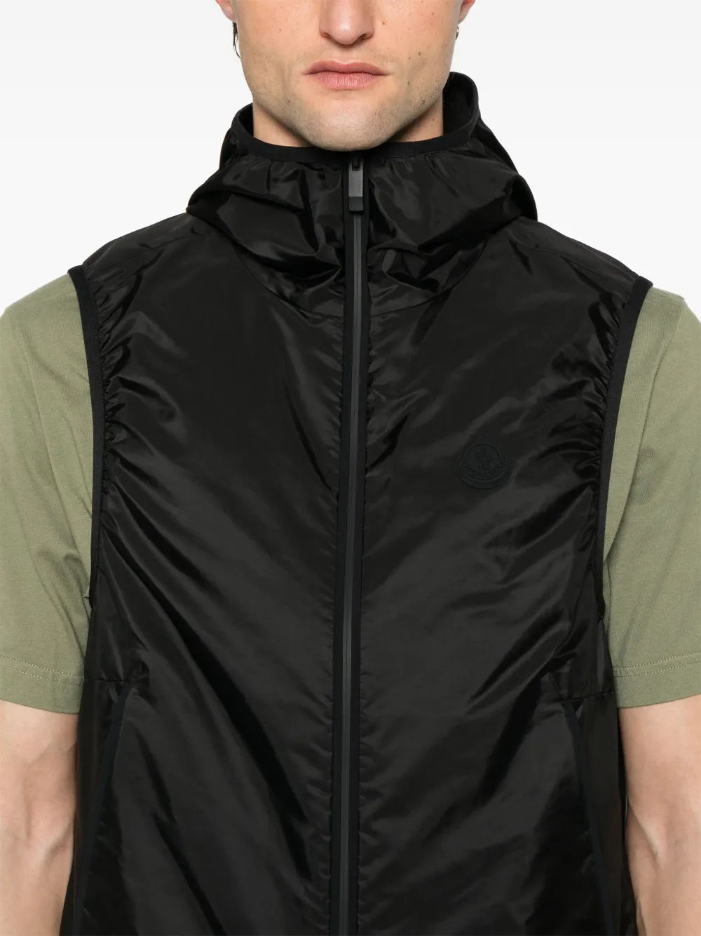 Vestes Veste sans manches Moretan Moncler Noir Homme