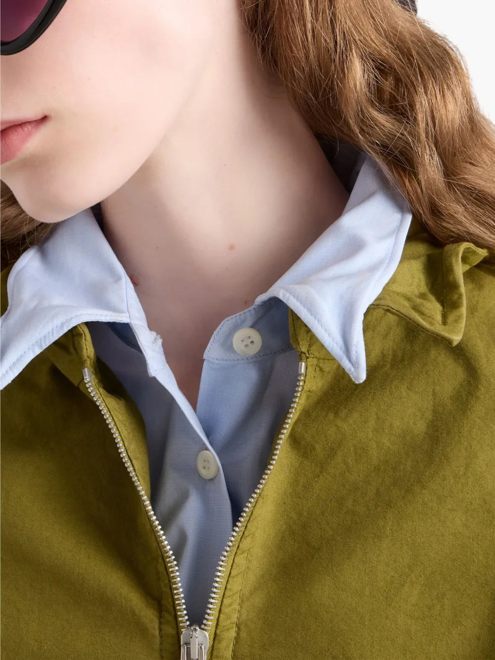 Felpe Giacca in Popeline Prada Cachi Femme