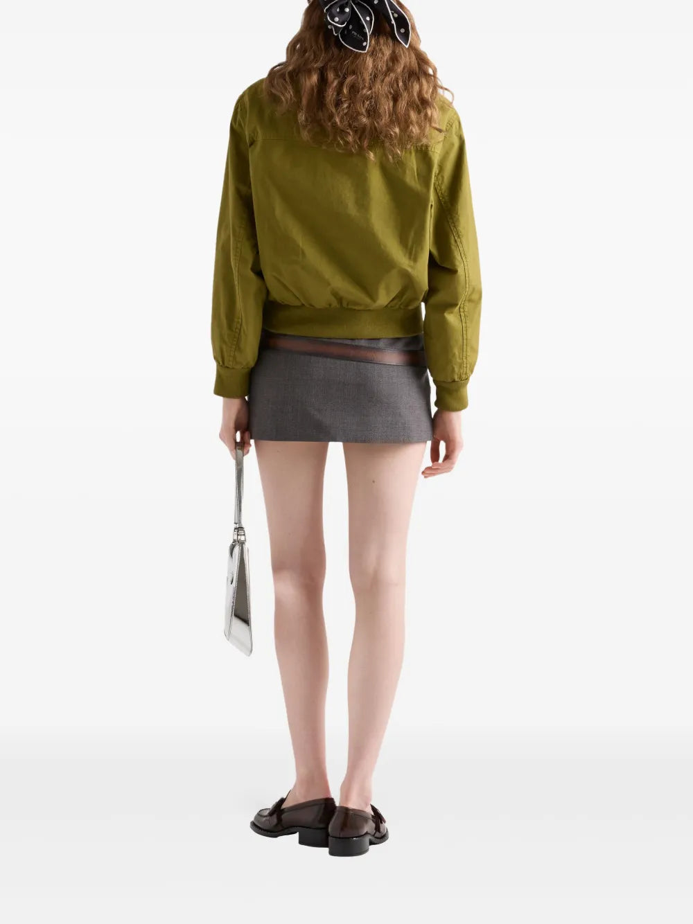 Felpe Giacca in Popeline Prada Cachi Femme