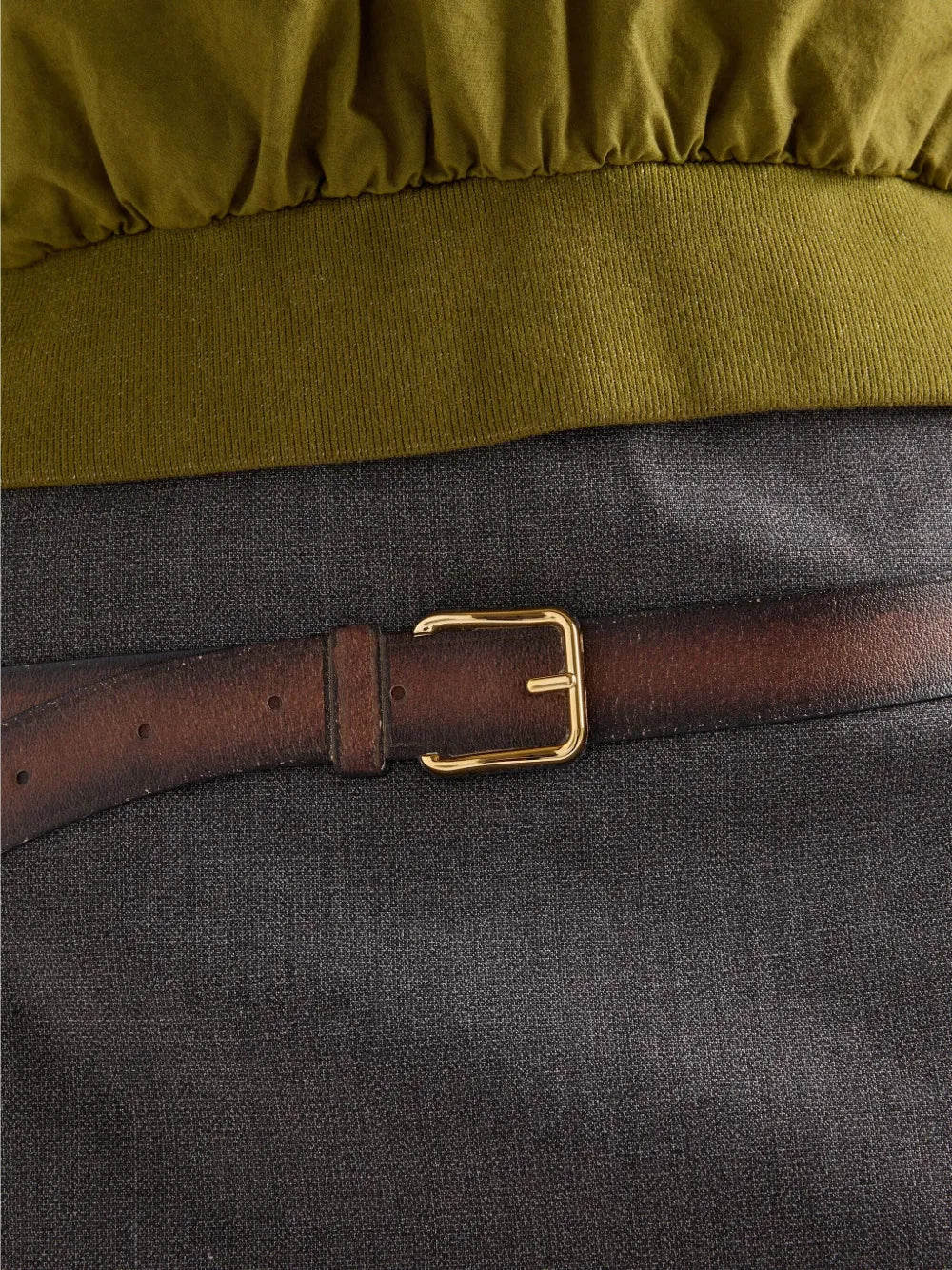 Skirts Mini skirt with belt Prada Gray Femme