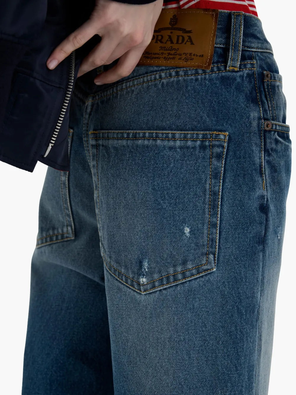 Shorts Denim Shorts Prada Blue Femme