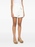 Shorts Short à noeud Hannou Iro Blanc Femme