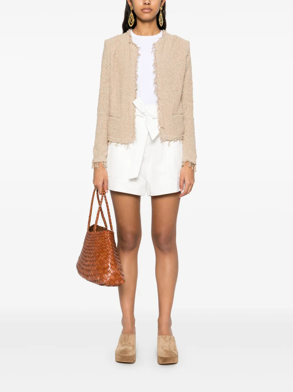 Shorts Short à noeud Hannou Iro Blanc Femme