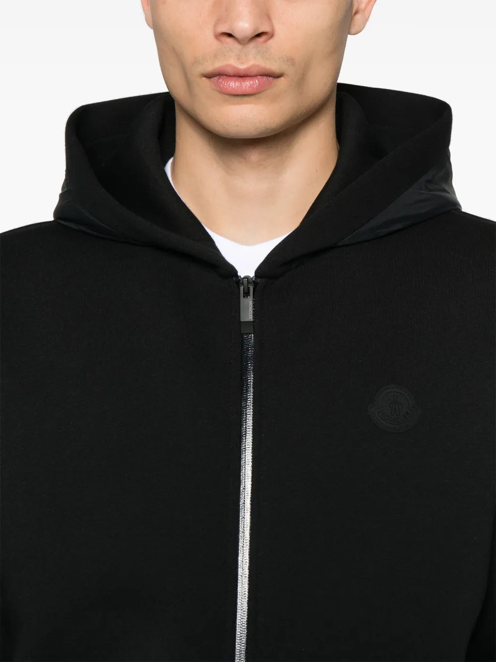 Sweatshirts Sweat zippé en néoprène Moncler Noir Homme