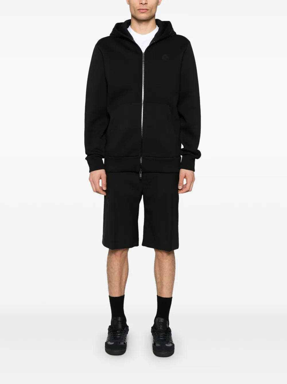 Sudaderas Sudadera de Neopreno con Cierre Moncler Negro Homme