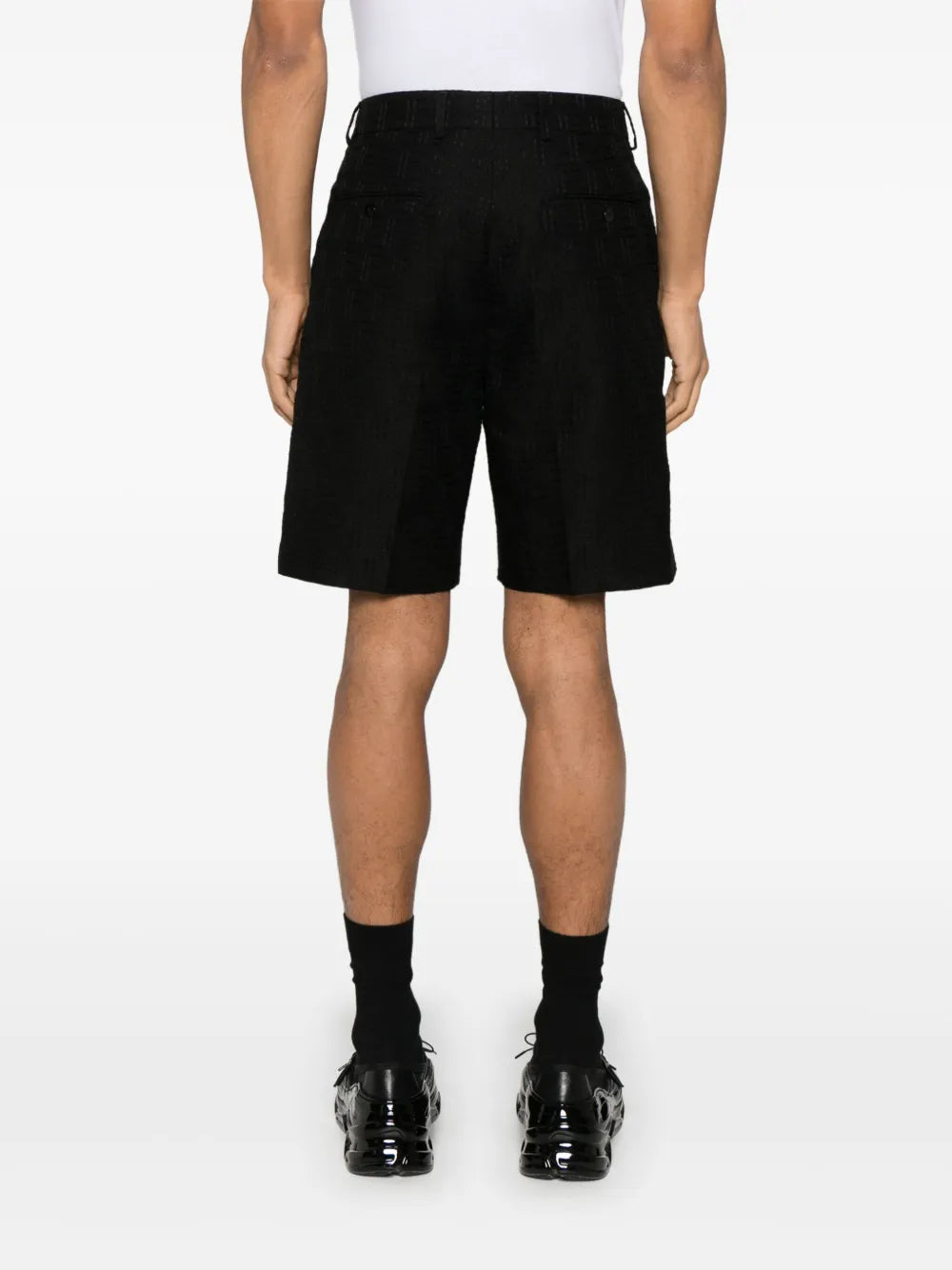 Shorts FF Linen Shorts Fendi Black Men