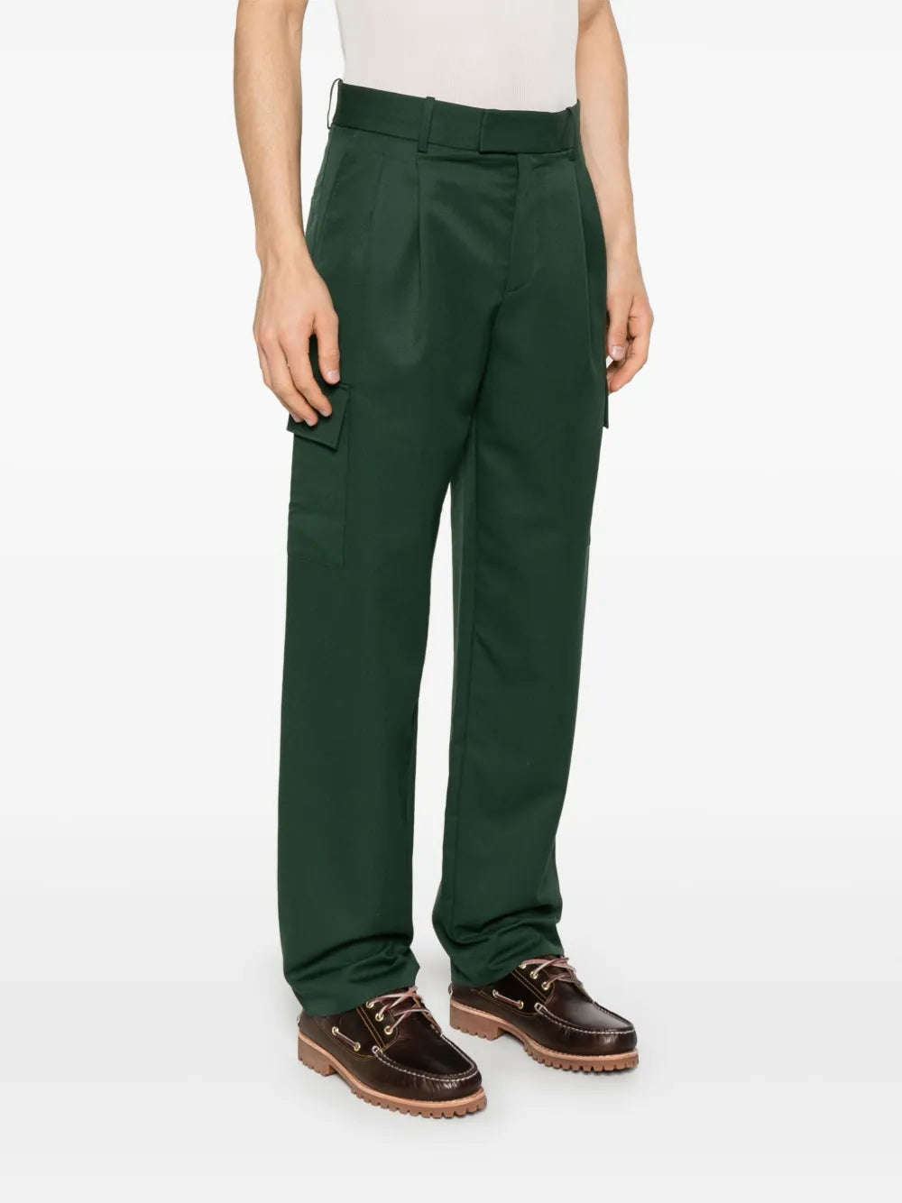 Pants Wool Cargo Pants Drole De Monsieur Green Homme