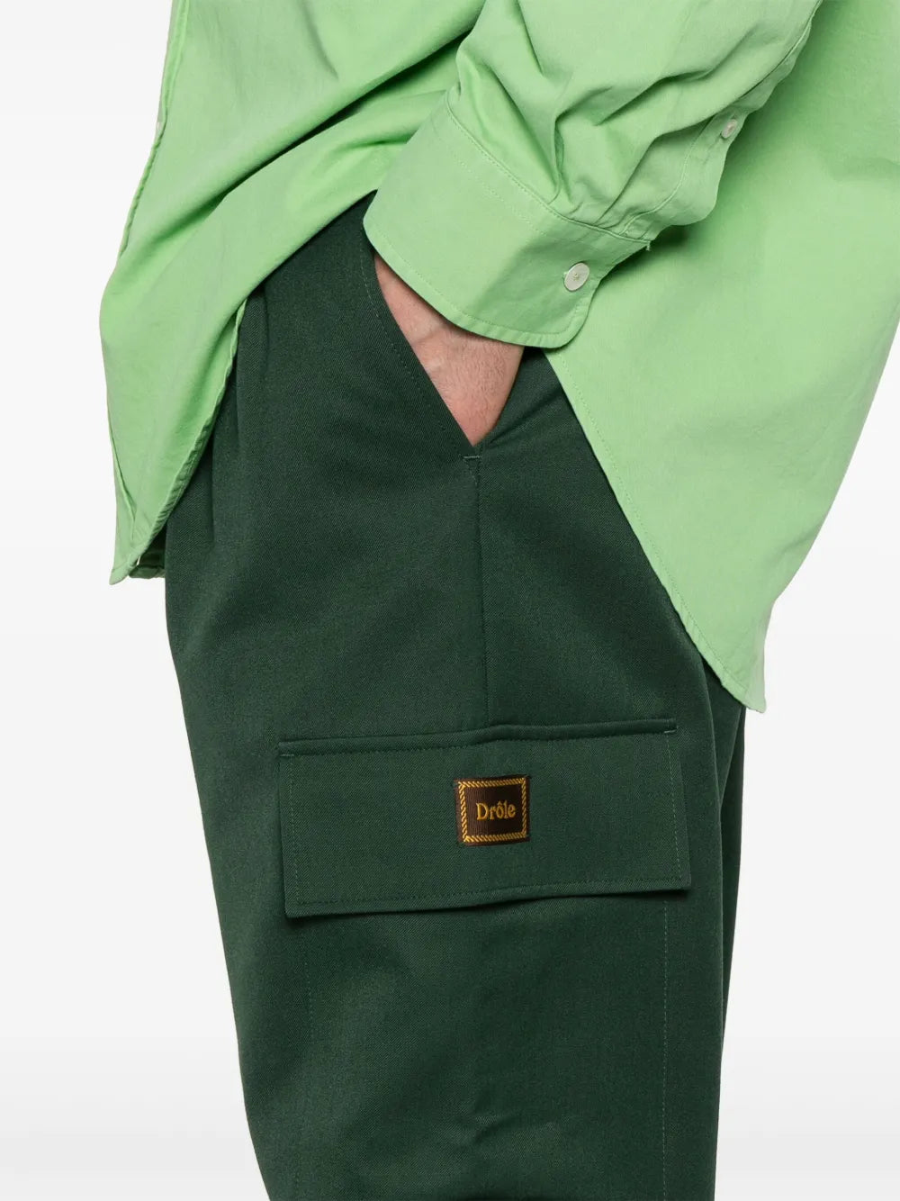 Pants Wool Cargo Pants Drole De Monsieur Green Homme
