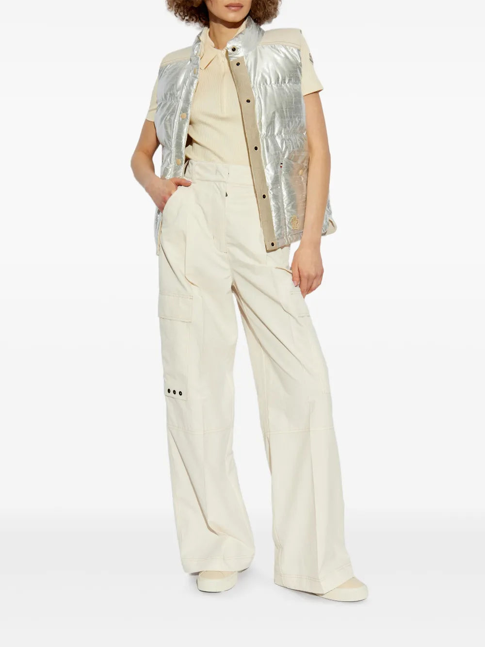 Jackets Pinchot Sleeveless Down Jacket Moncler Grenoble Silver Femme