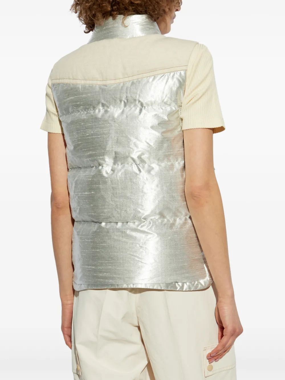 Jackets Pinchot Sleeveless Down Jacket Moncler Grenoble Silver Femme