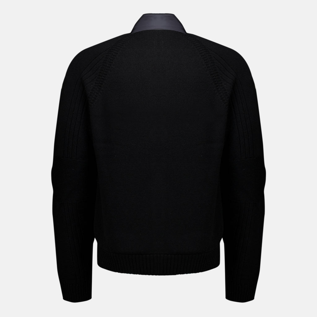 Vestes Chaqueta negra bicolor Moncler Grenoble Noir Homme