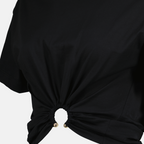 T-shirt T-shirt Piercing Rabanne Nero Femme