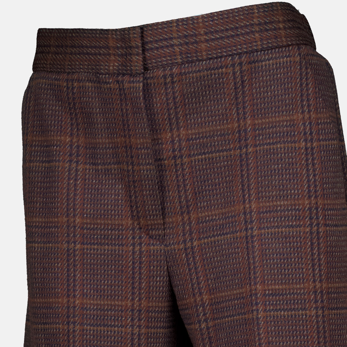 Pantalons Pantalon large à carreaux Max Mara Marron Femme