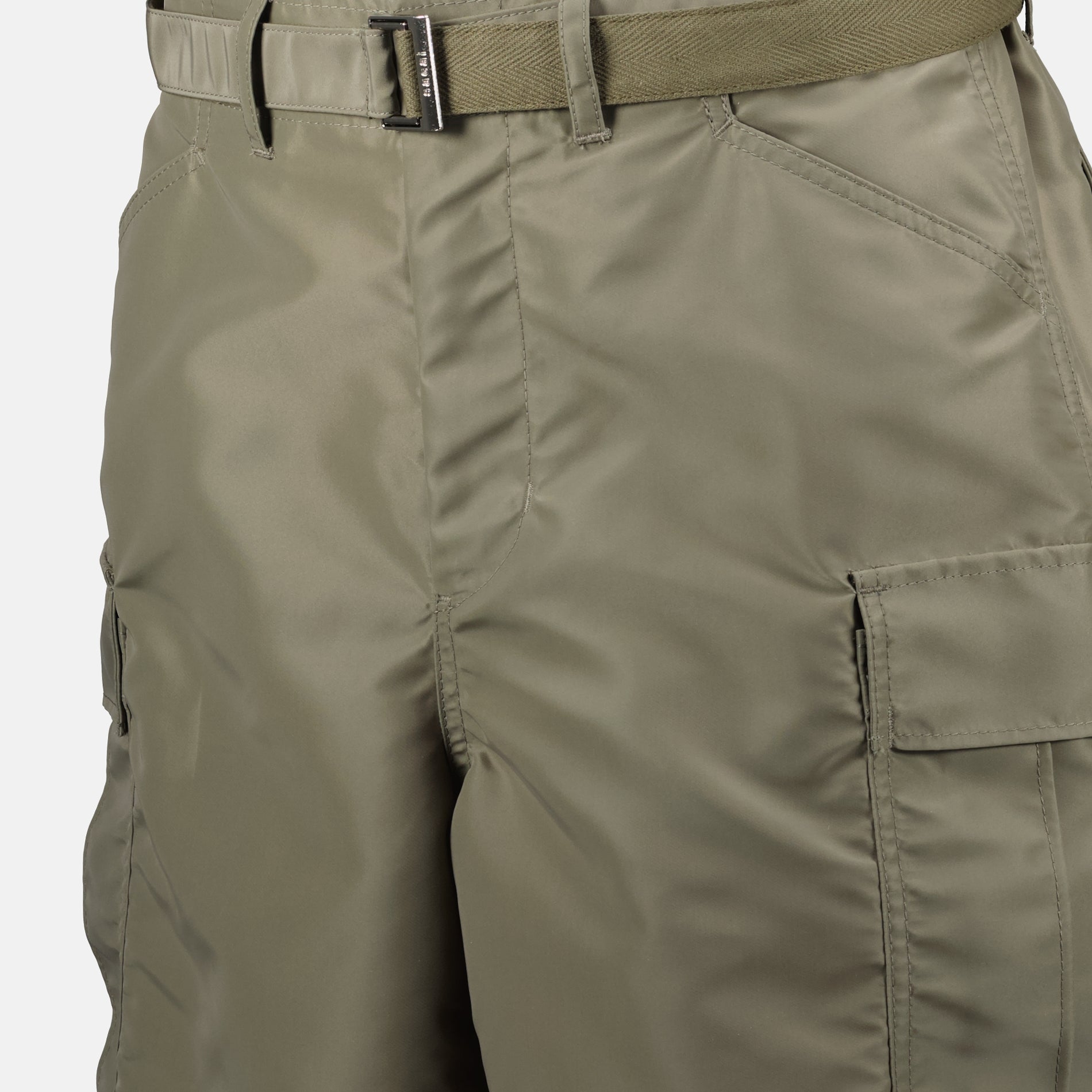 Shorts Nylon Shorts Sacai Khaki Homme