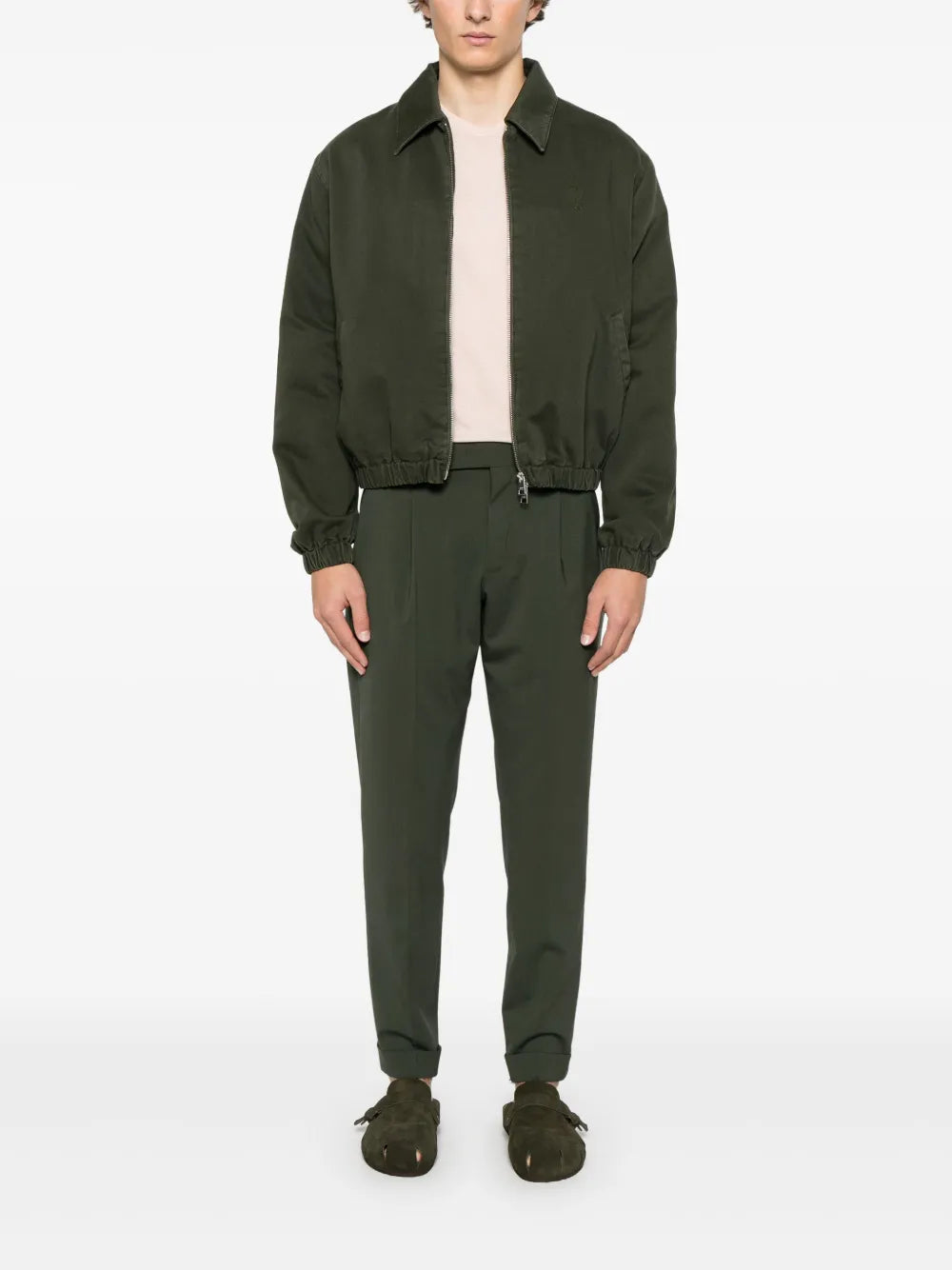 Jacken Zipped Bomber Ami de coeur Ami PARIS Khaki Homme