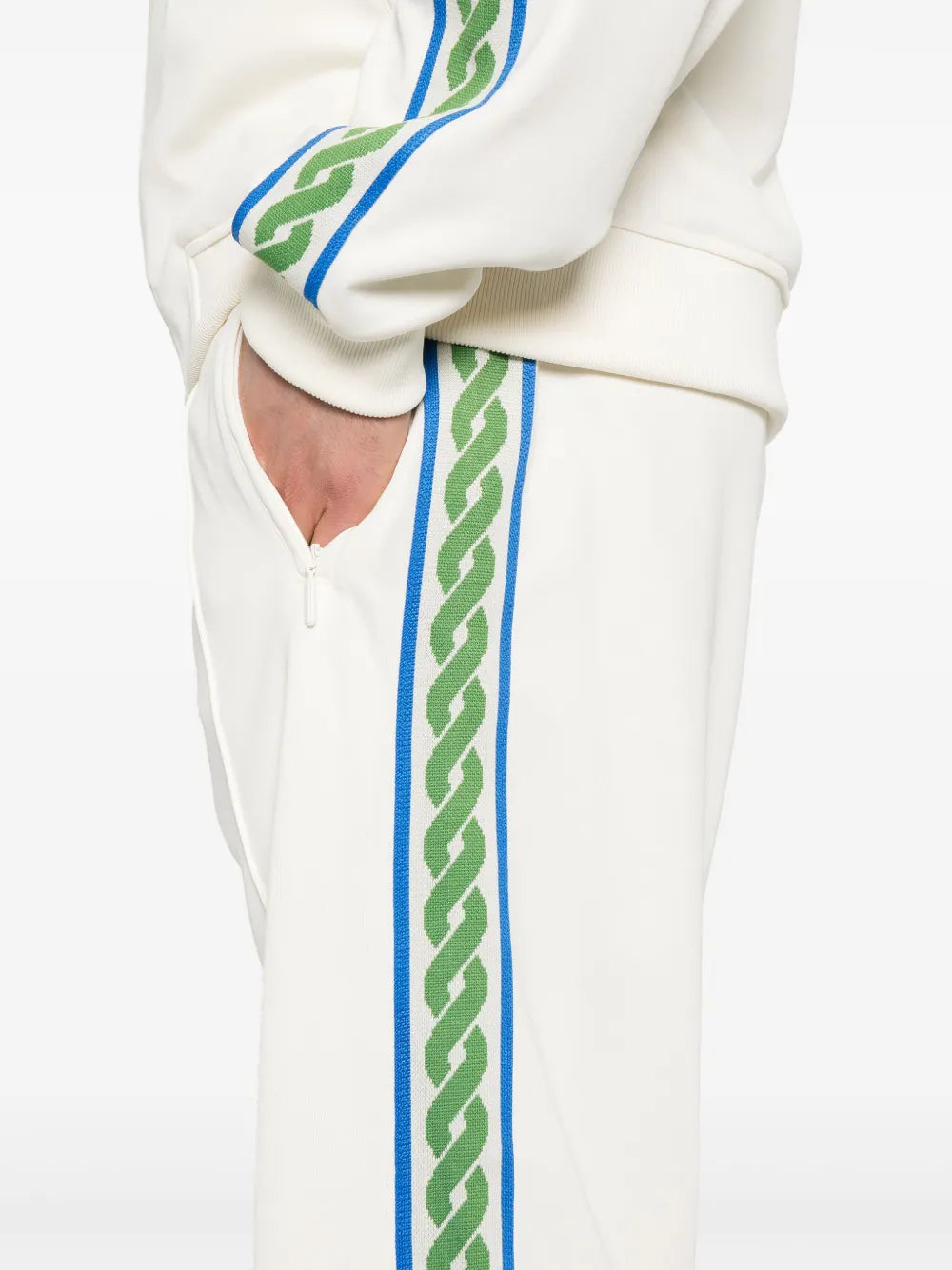 Hosen Gewebte Track-Sweatpants Drole De Monsieur Weiß Herren