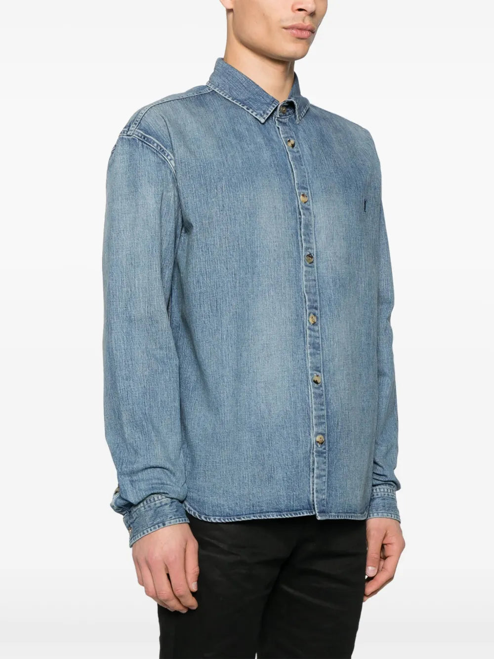 Shirts Cassandre Shirt Saint Laurent Blue Homme