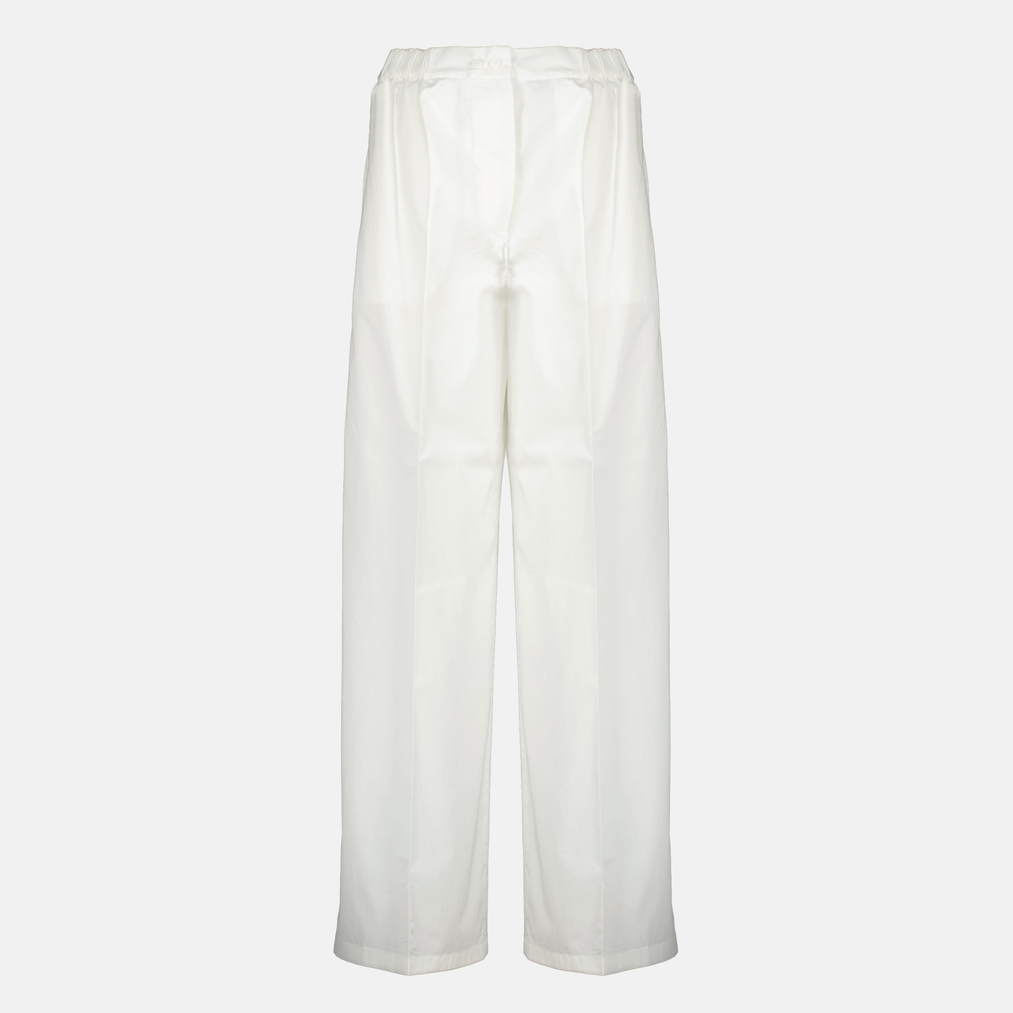Pantalons Pantalon en coton blanc Patou Blanc Femme