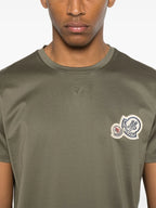 T-shirts Double Logo T-Shirt Moncler Khaki Homme