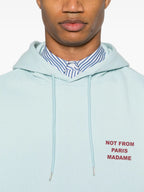 スウェットシャツ スローガンフーディ Drole De Monsieur 青 Homme