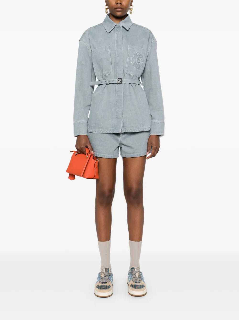 Shorts Denim Shorts Fendi Blue Femme