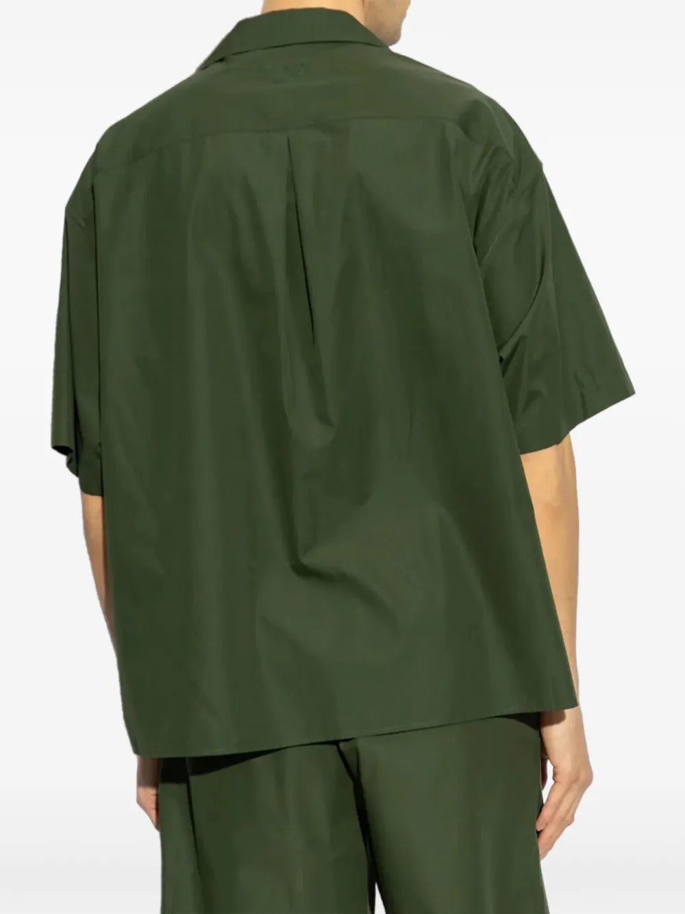 Chemises Camisa de Algodão Fendi Kaki Homme