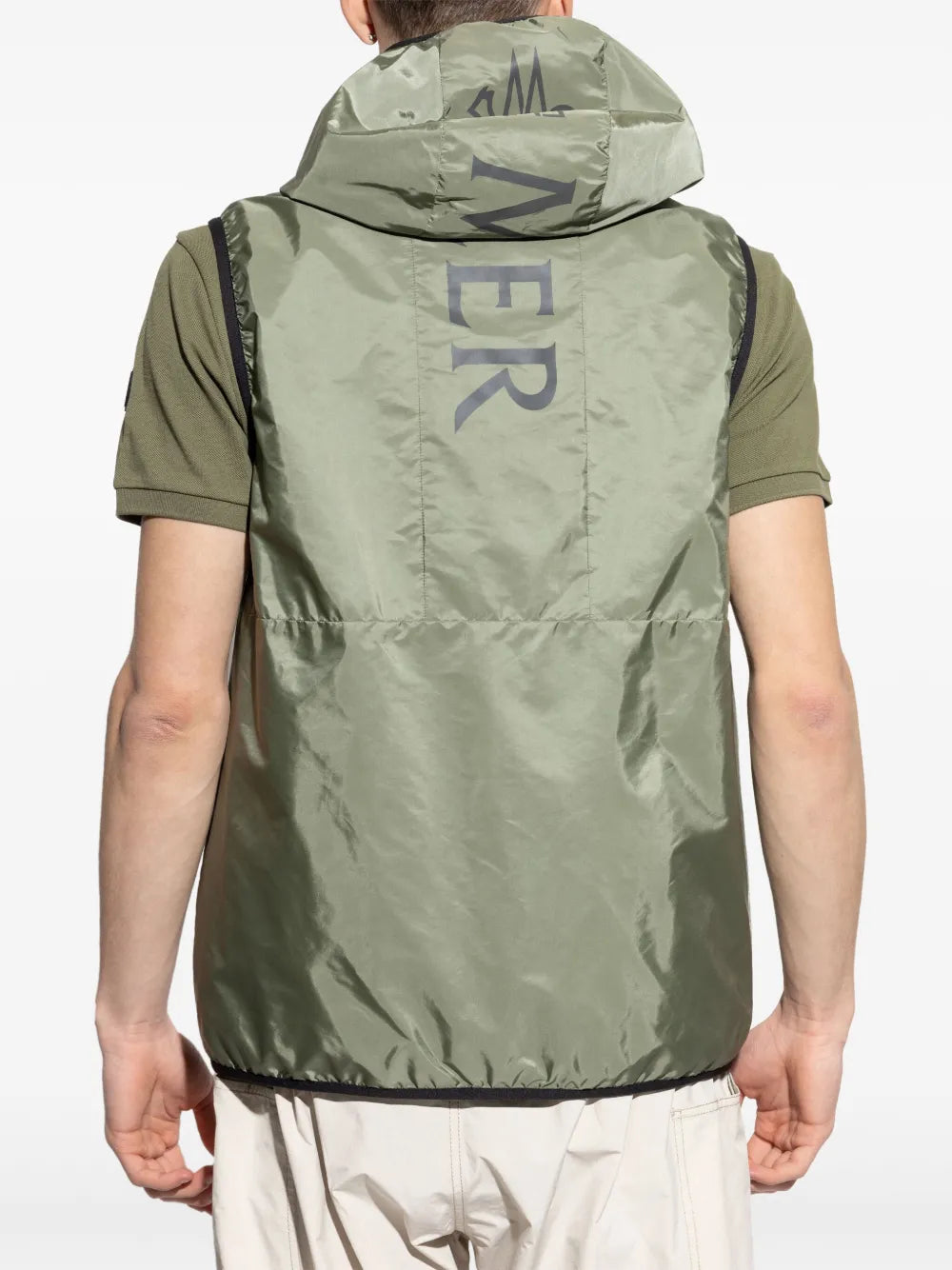 Vestes Veste sans manches Moretan Moncler Vert Homme