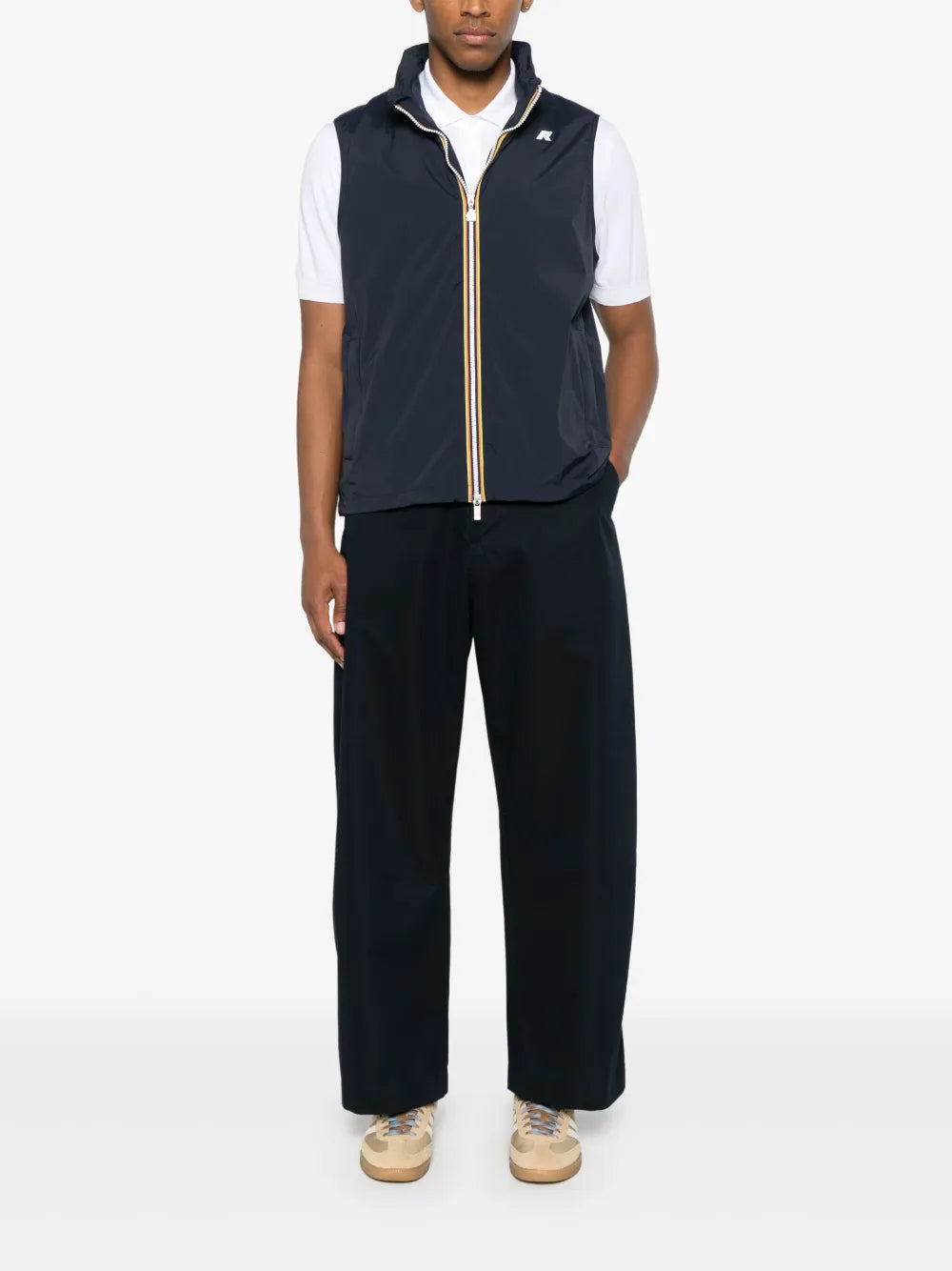 재킷 바렌 슬리브리스 자켓 K-Way 진한 파란색 Homme