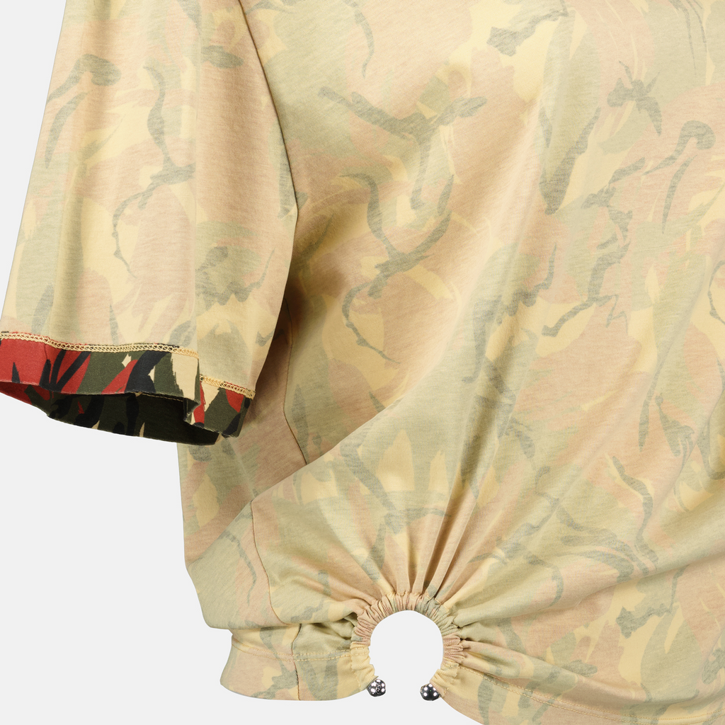 Camisetas Camiseta Piercing Camuflaje Rabanne Beige Femme