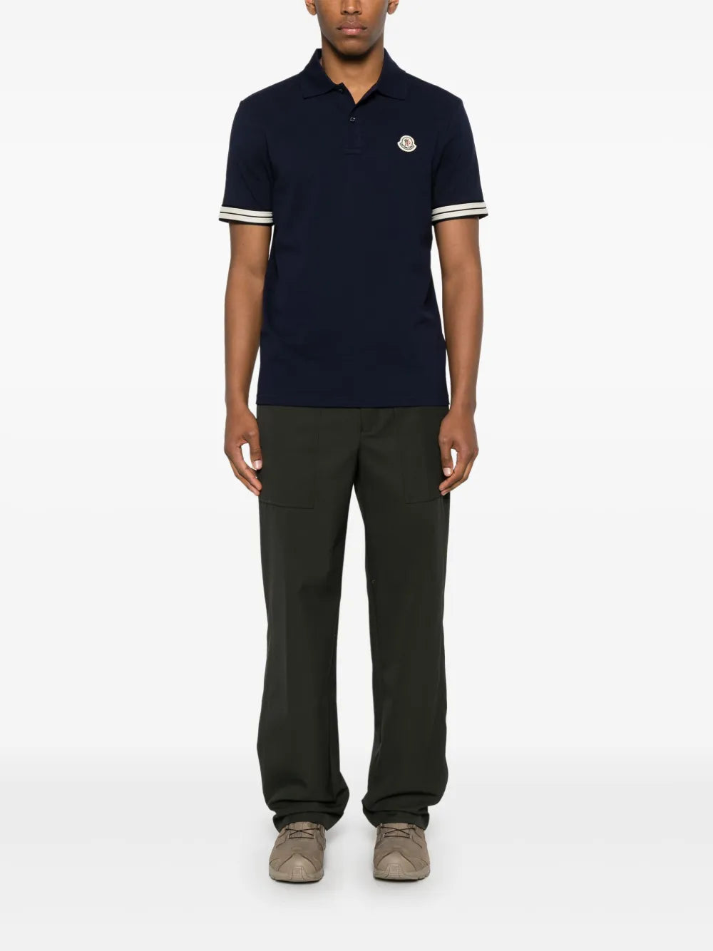 Polo shirts Logo Polo Moncler Dark blue Homme