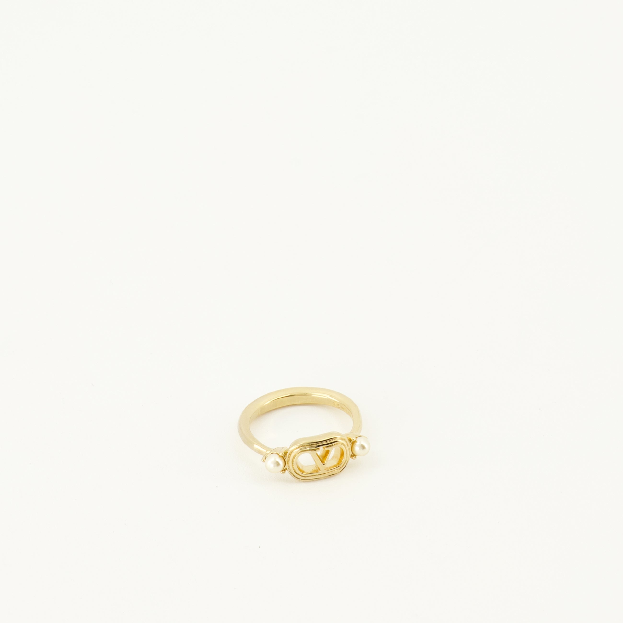 Bijoux Bague Ovalette en métal et cristaux Swarovski® Valentino Garavani Doré Femme