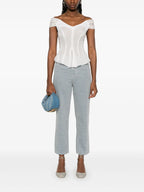 Pantaloni Pantaloni in Denim Fendi Grigio Femme