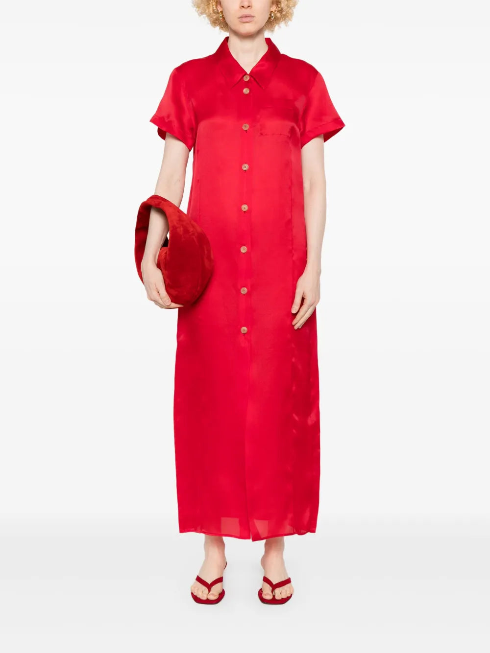 Robes Robe Effy Khaite Rouge Femme