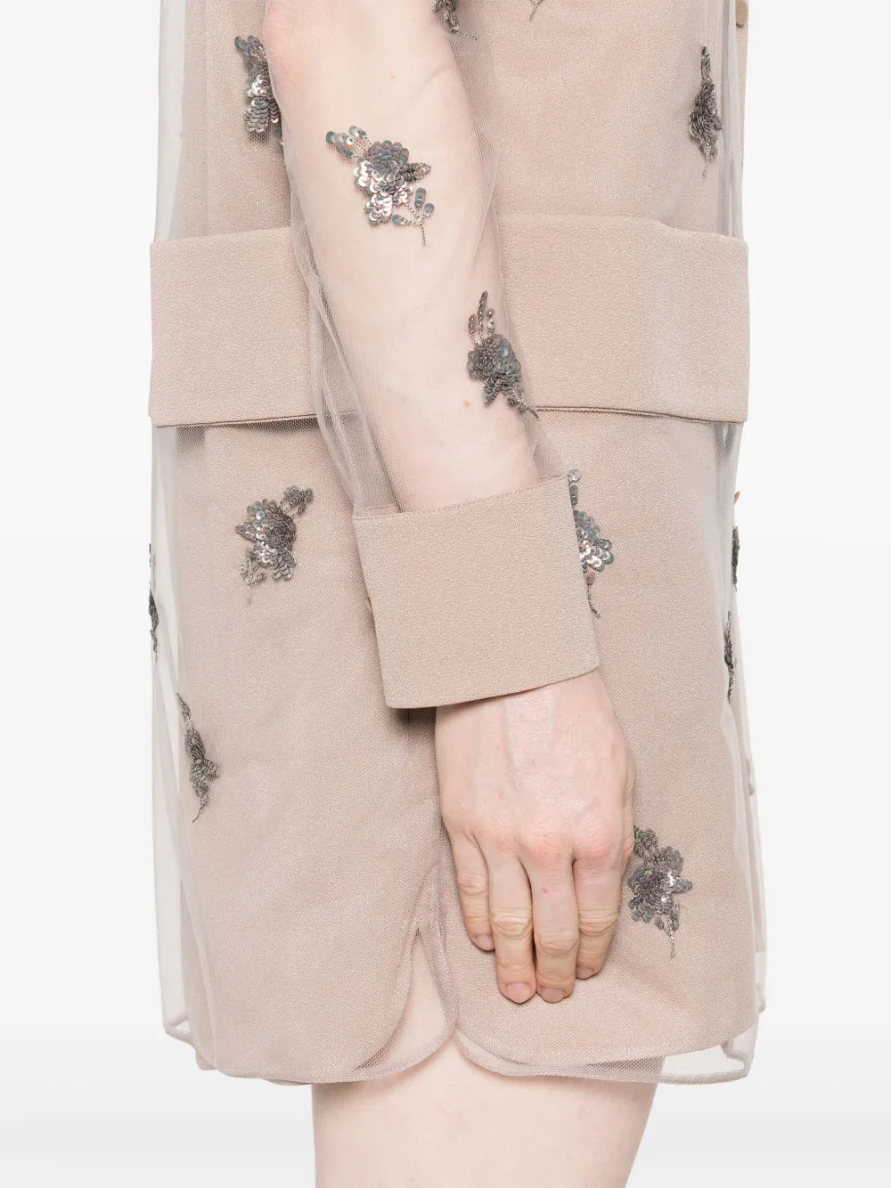 Kleider Tüllkleid Fendi Rosa Femme