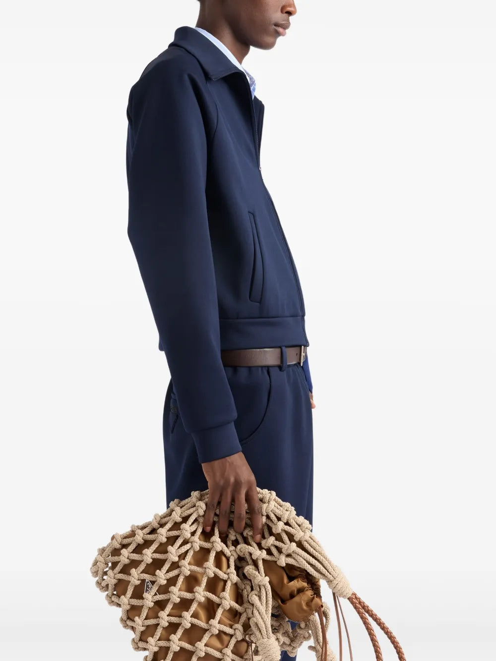 Image de l'article Veste zippée de la marque Prada pour Homme - Saison Automne-Hiver 2025 - Vue détaillée_4