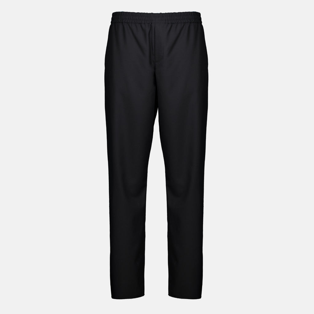 Pantalons Black Wool Trousers Burberry Noir Homme