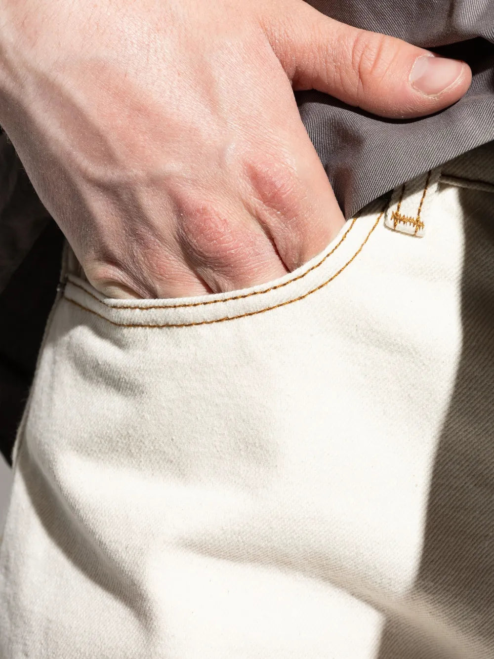 Pantalons Jeans en denim Ami PARIS Beige Homme