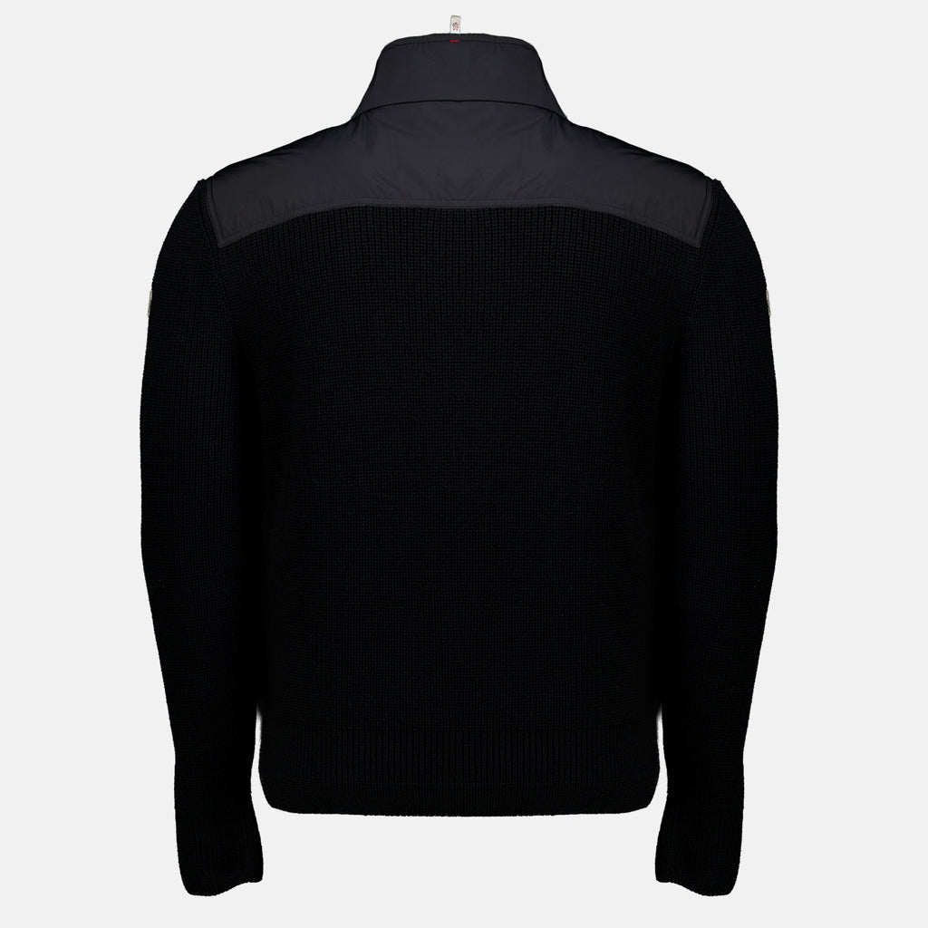Vestes Zweifarbiger schwarzer Cardigan Moncler Grenoble Noir Homme