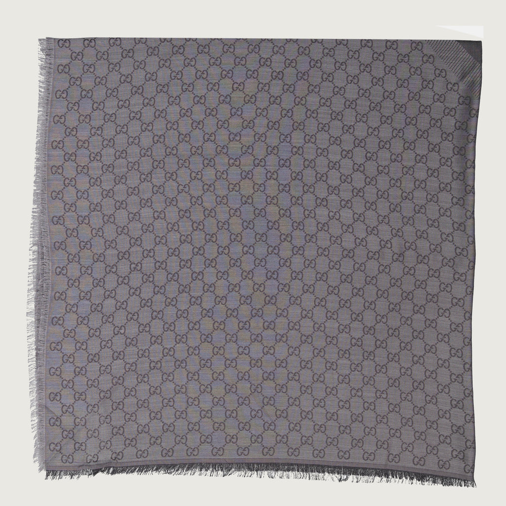 Écharpes, foulards et gants Écharpe en soie Gucci Gris Femme