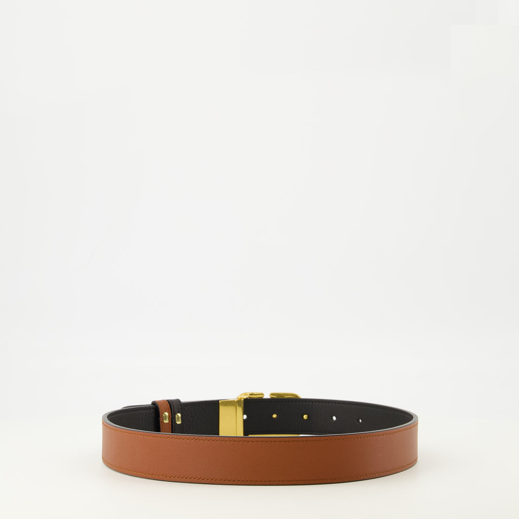 Image of the article Vlogo reversible brown and black belt 30 mm by Valentino Garavani for Women - Spring-Summer 2026 - Back View