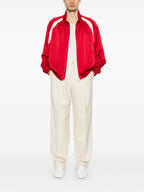 Chaquetas Chaqueta Teddy de Satén Saint Laurent Rojo Homme