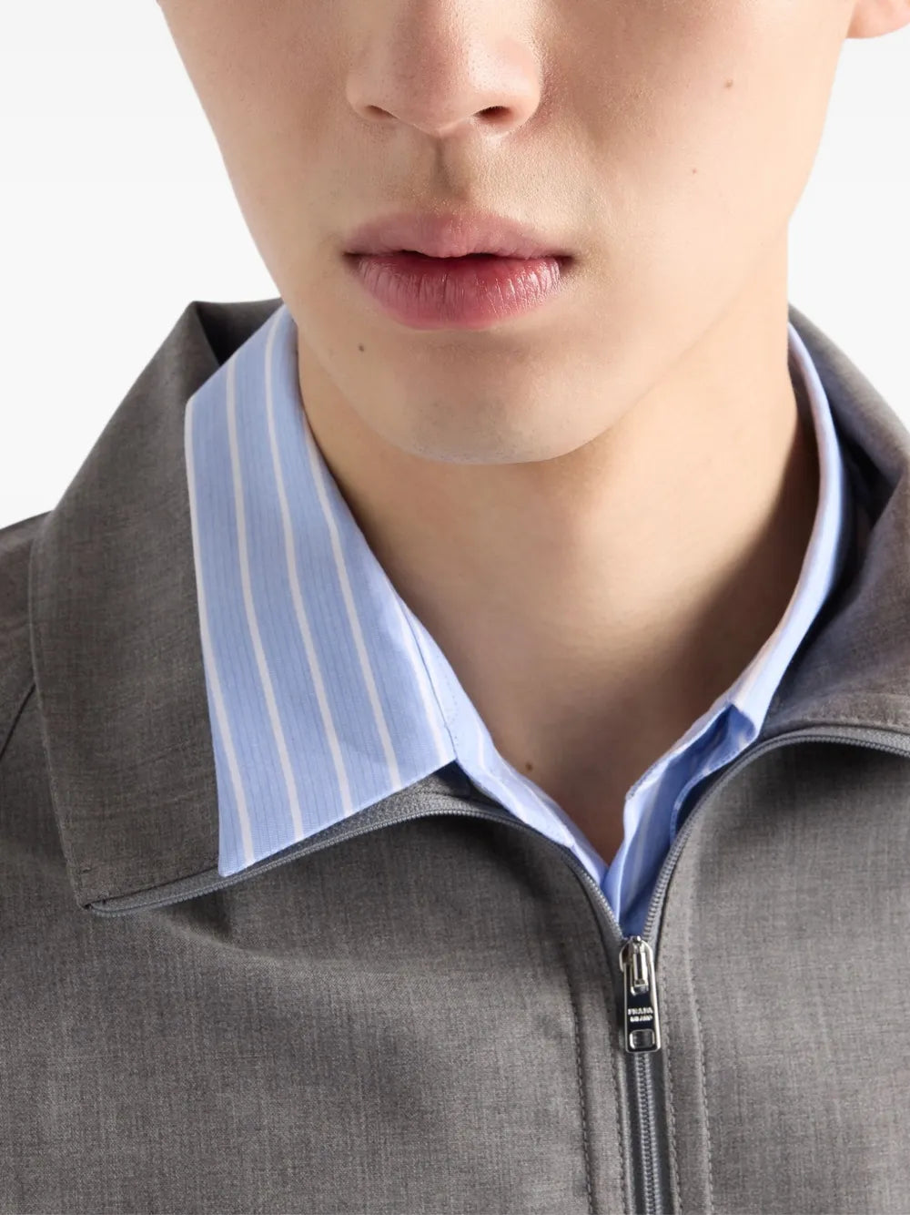 Giacche Giacca di Lana Prada Grigio Homme