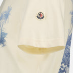 T-shirts T-Shirt Beige Stampato Moncler Beige Homme