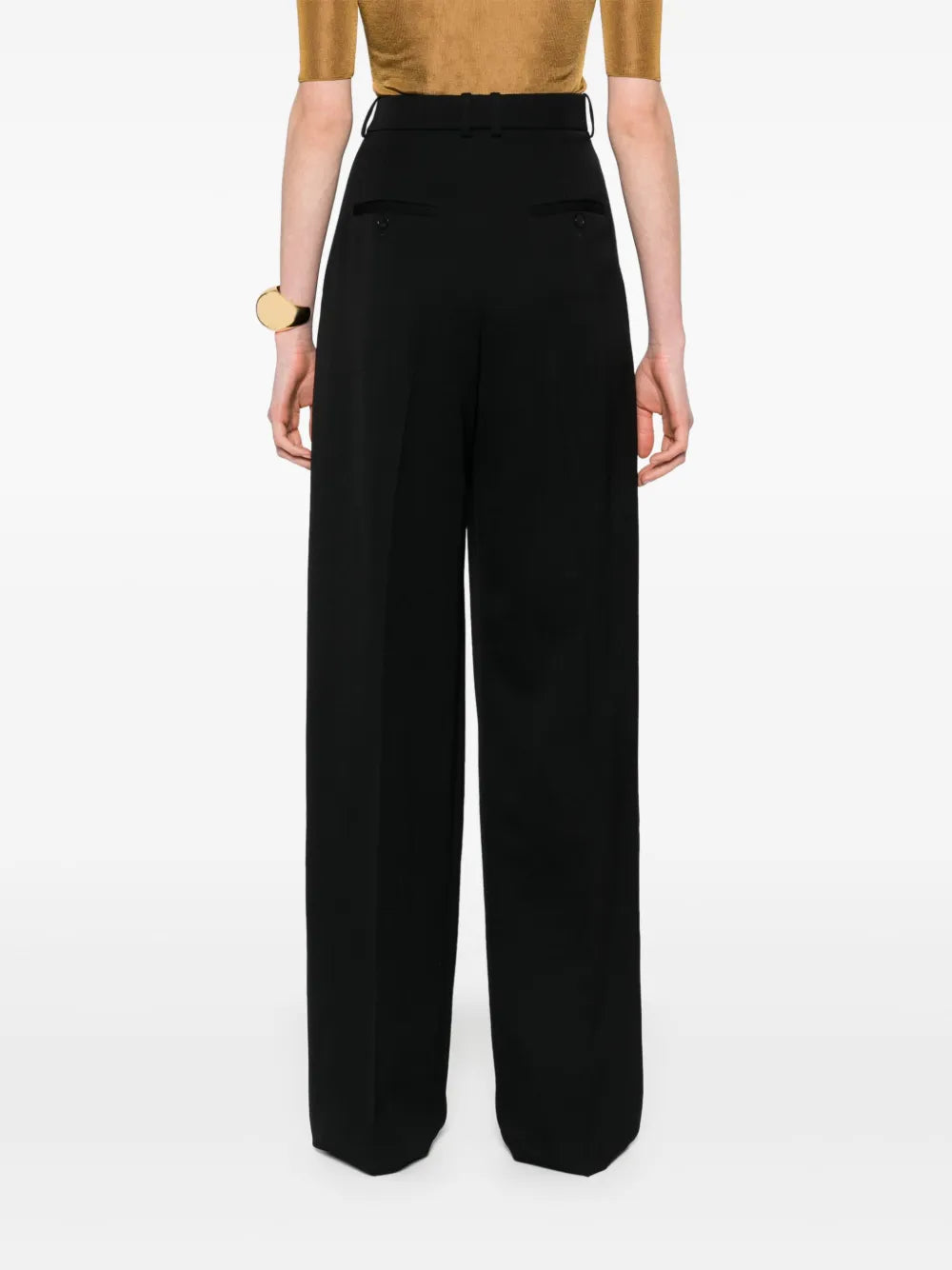 Pants Wool Trousers Saint Laurent Black Femme