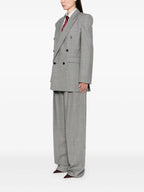 Vestes Blazer en laine Saint Laurent Gris Femme