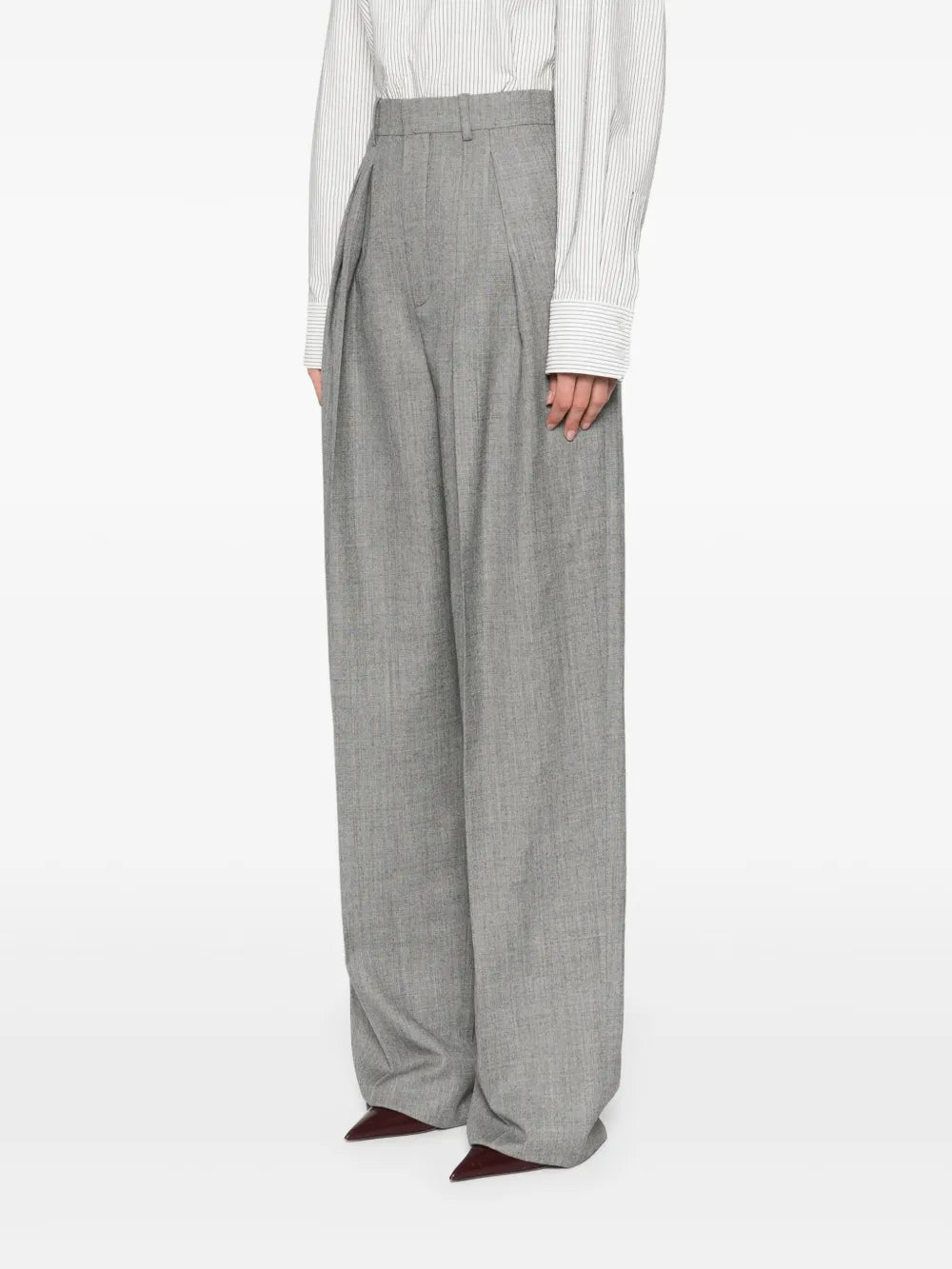 Pants Wool Pants Saint Laurent Gray Femme