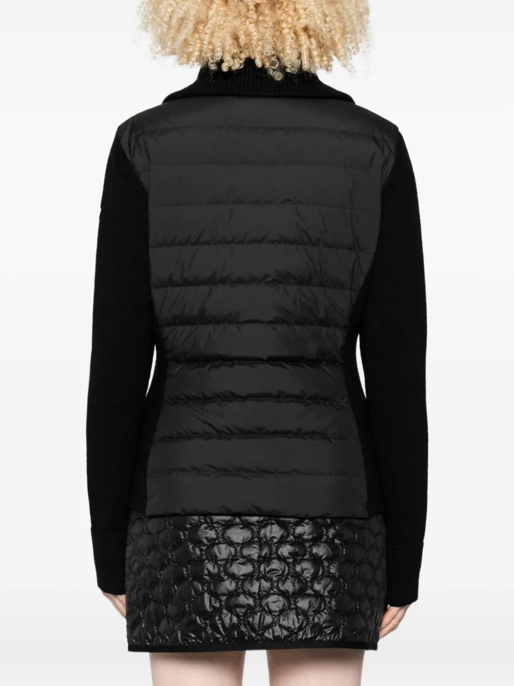 Immagine del cardigan bicolore del marchio Moncler per Donna - Stagione Autunno-Inverno 2025 - Vista Dettagliata_4