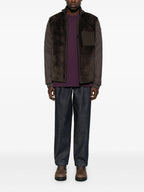 Imagen de la camiseta de cuero con logo de Moncler para hombre - Otoño-Invierno 2025 - Vista Trasera