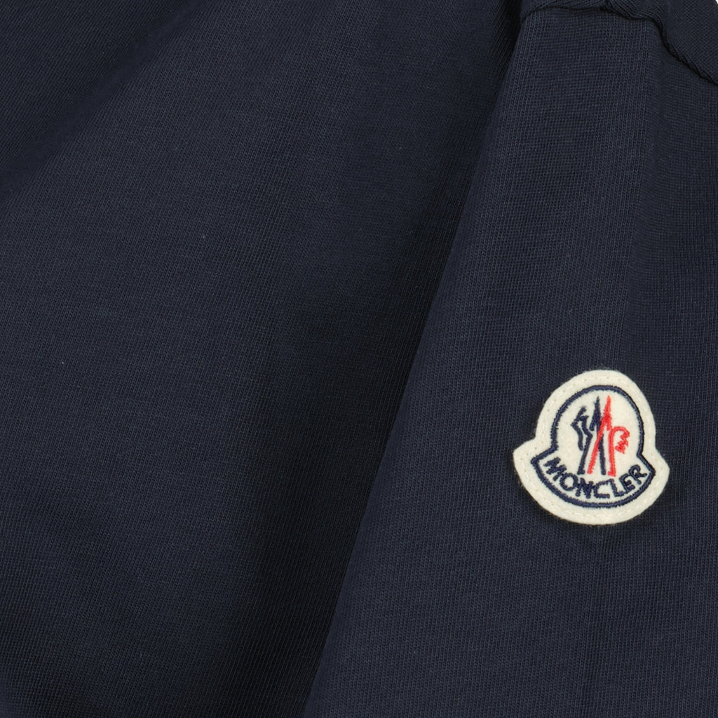 Image of the Moncler Women's Navy Blue Cotton Dress - Spring-Summer 2026 - Detail View_1