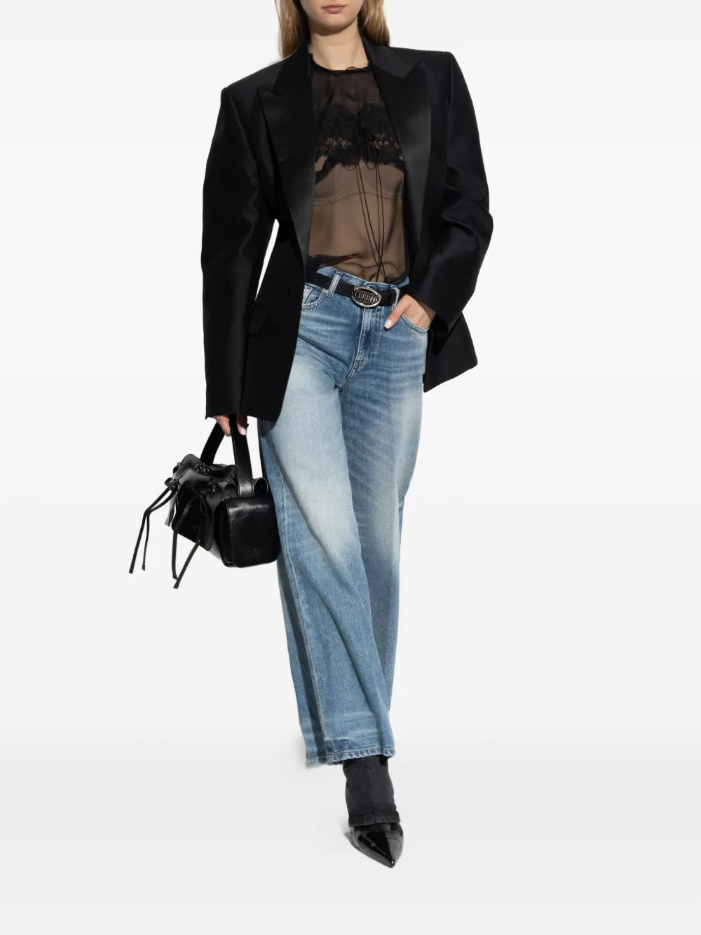 Immagine dei jeans larghi D-Akemi 1978 L.30 del marchio Diesel per Donna - Stagione Autunno-Inverno 2025 - Vista Posteriore